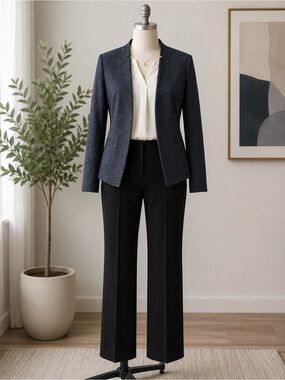 Apt. 9 Black Straight-Leg Dress Trousers